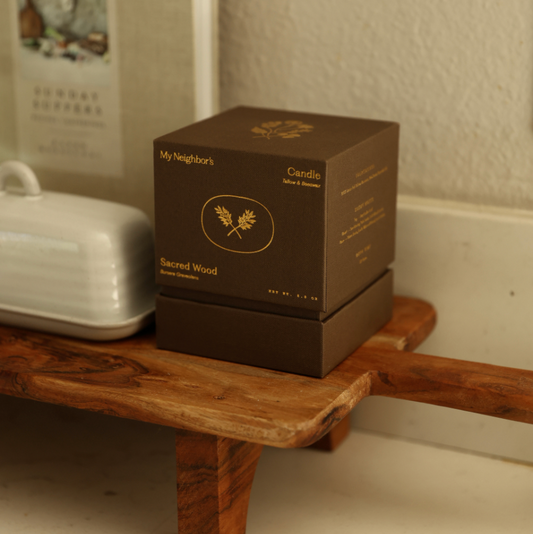 My Neighbor's Sacred Wood Candle — Palo Santo