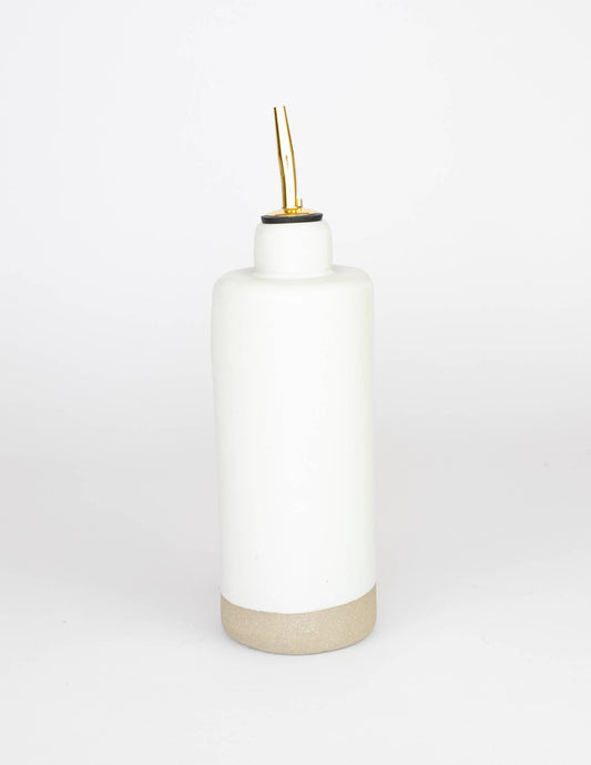 Handmade Tall Oil Dispensers: Eggshell (matte)