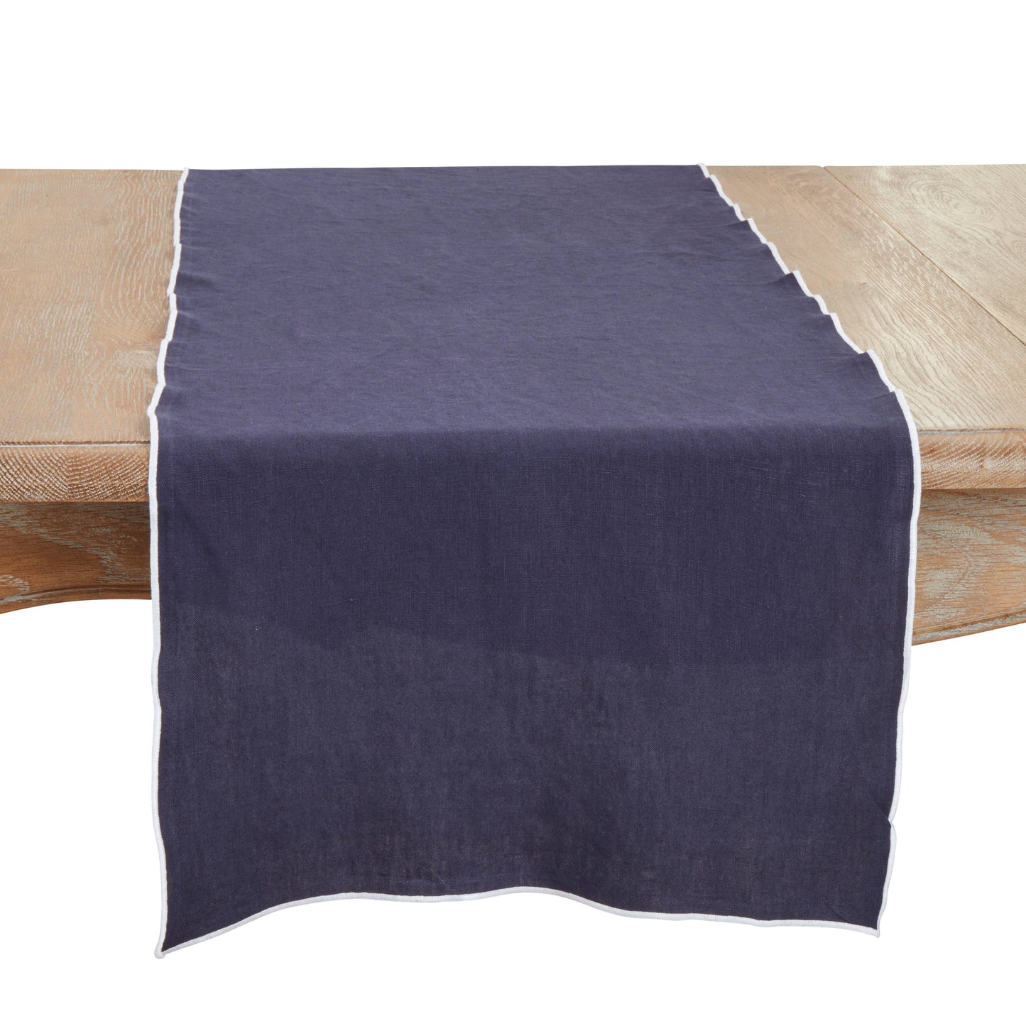 Stonewashed Stitched Edge Table Runner: Red / 16"x72"