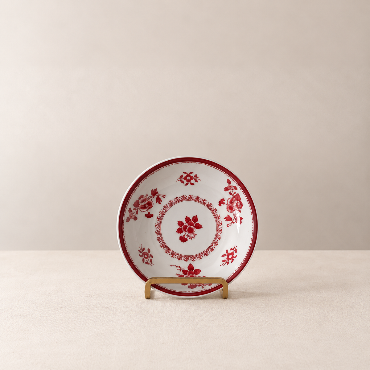 Vintage Spode Glouster Red fruit or dessert bowl, one of a set of eight