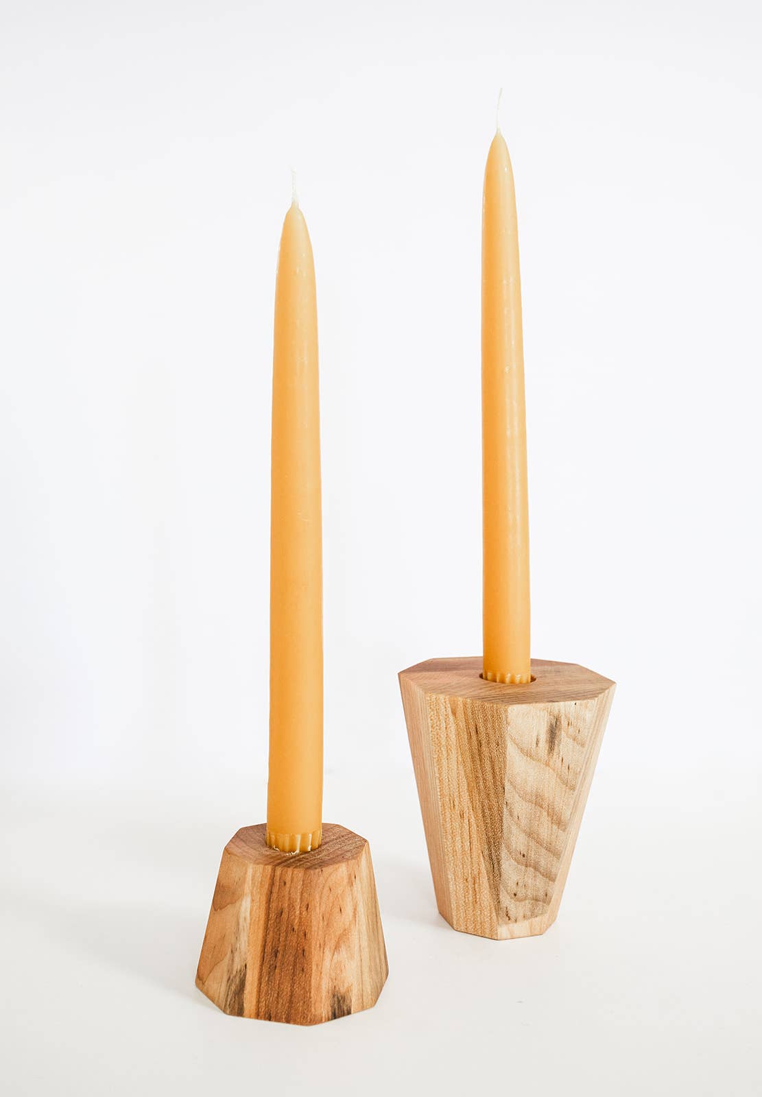 The Reversible Wooden Candle Holder- Short